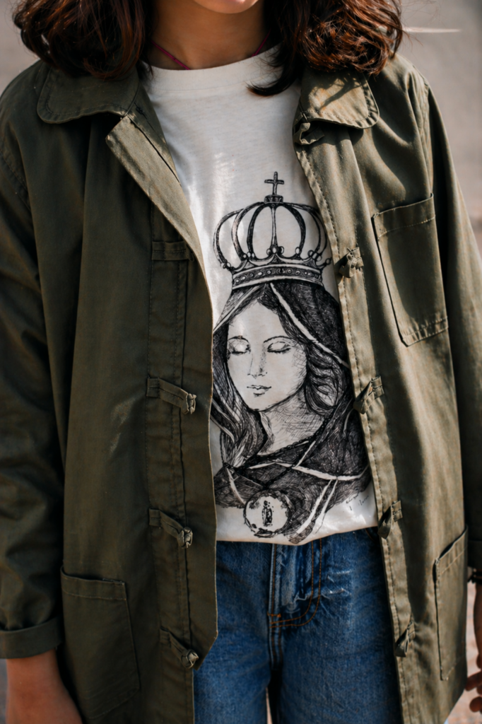 T-shirt - Madonuccia enfants (Grand dessin)
